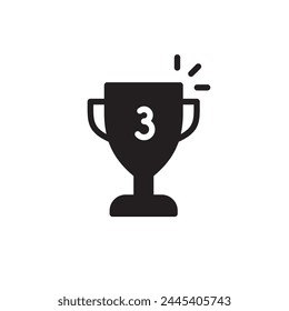 Cup vector icon. First place cup sign. Reward victory cup symbol. Goblet icon. Ceremony contest cup icon. UX UI icon