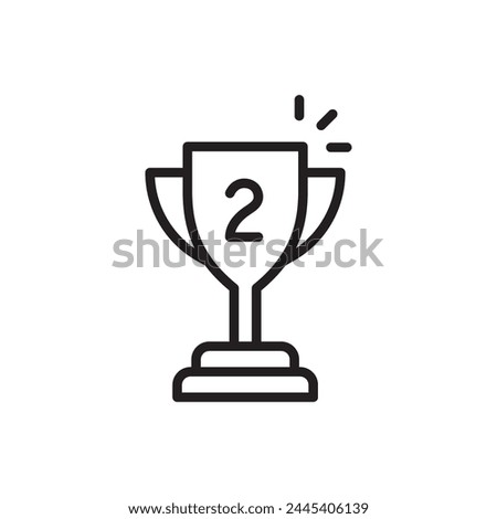 Cup vector icon. First place cup sign. Reward victory cup symbol. Goblet icon. Ceremony contest cup icon. UX UI icon