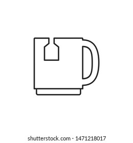 Cup vector icon. Cup vector illustration