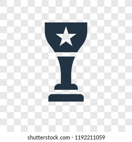 Cup vector icon isolated on transparent background, Cup transparency logo concept