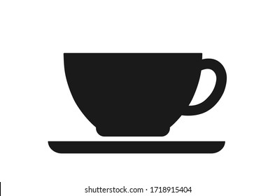 Cup vector icon isolated on white background. Coffee cup icon. Tea cup. 