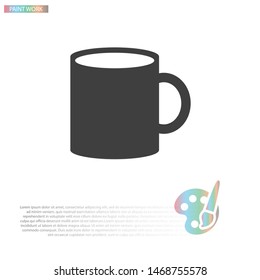 Cup Vector icon . Lorem Ipsum Illustration design