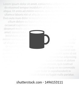 Cup Vector icon . Lorem Ipsum Illustration design
