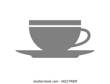Cup vector icon on white background