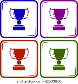 Cup vector icon for web and mobile