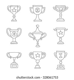 Cup. Vector icons, hand-drawn.