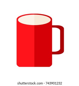 Cup vector illustration. Doodle style. Design, print, logo, decor, textile, paper.
