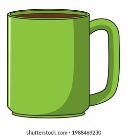 cup vector illustration,
isolated on white background.top view