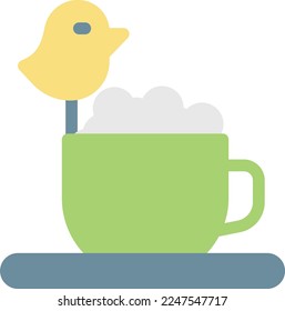 cup Vector illustration on a transparent background. Premium quality symmbols. Line Color vector icons for concept and graphic design.