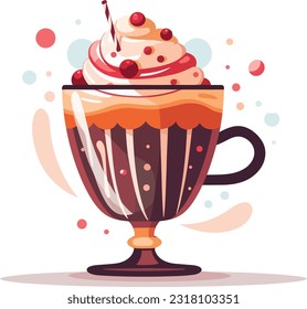 Vector de la copa sobre fondo blanco