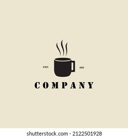 CUP VINTAGE LOGO VECTOR DESIGN GRAPHIC ILLUSTRATION SYMBOL ICON