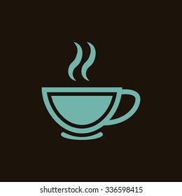Cup of warm liquid icon