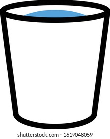  cup of water icon vector illustration.