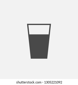cup of water vector icon
