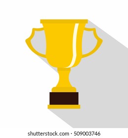 Cup for win icon. Flat illustration of cup for win vector icon for web