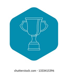 Cup for win icon. Outline illustration of cup for win vector icon for web