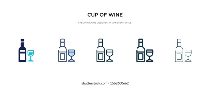 cup of wine icon in different style vector illustration. two colored and black cup of wine vector icons designed in filled, outline, line and stroke style can be used for web, mobile, ui cup of wine icon in different style vector illustration. two colored and black cup of wine vector icons designed in filled, outline, line and stroke style can be used for web, mobile, ui