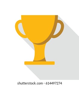 Cup winner icon in flat style for web, infographics and creative design