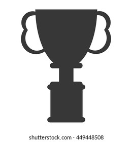 cup winner trophy icon isolated vector illustration