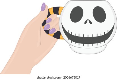Cup of witch brew for Halloween.