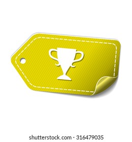 Cup Yellow Vector Icon Design