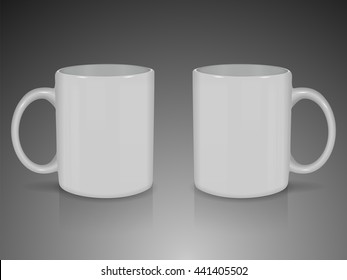 Cup for your logo and design Mock up Vector Template