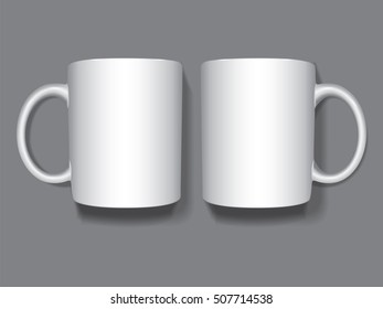 Cup for your logo and design Mock up Vector Template