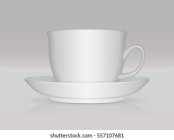 Cup for your logo and design Mock up Vector Template
