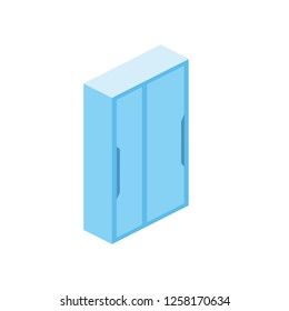 Cupboard 3D Vector Isometric icon