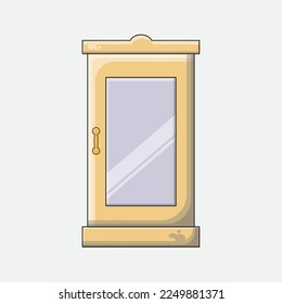 Cupboard Brown Vector Design Illustration