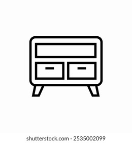 cupboard cabinet icon sign vector