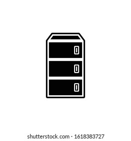cupboard cabinet for office icon vector supplies, with high-quality images