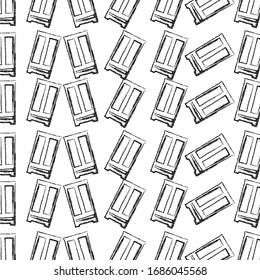 cupboard doodle drawing design background