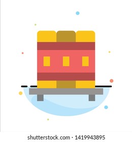 Cupboard, Education, Studies Abstract Flat Color Icon Template