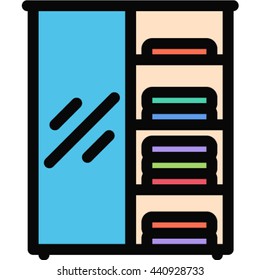 cupboard Filled Outline Icon