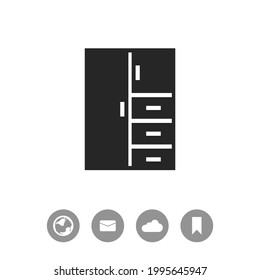 Ilustración de diseño plano del portapapeles. Icono de vector simple.