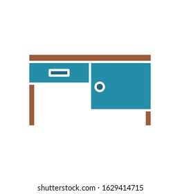Cupboard flat icon design vector illustration
