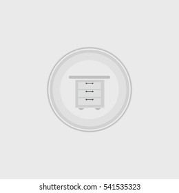 cupboard   flat icon illustration isolated sign symbol