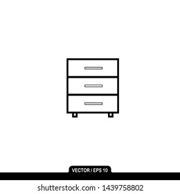 cupboard flat icon; cupboard vector icon
