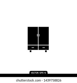 cupboard flat icon; cupboard vector icon