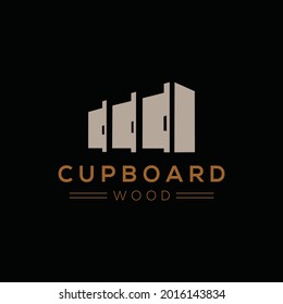 Cupboard furniture Logo design Vector