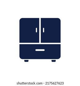 cupboard glyph icon design vector image