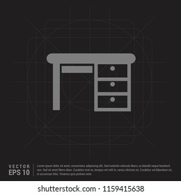 Cupboard Icon - Black Creative Background - Free vector icon