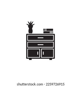 cupboard icon , cabinet icon vector