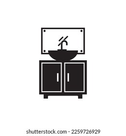 icono de armario, vector de icono de gabinete
