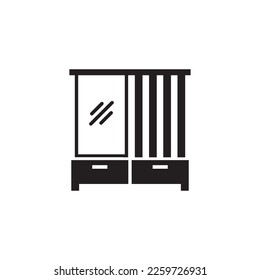 cupboard icon , cabinet icon vector