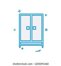 Cupboard icon design vector