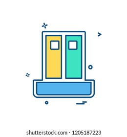 Cupboard icon design vector