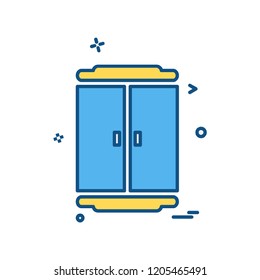 Cupboard icon design vector
