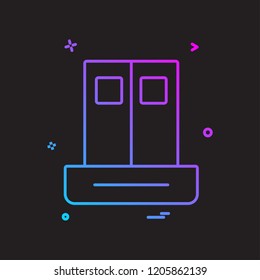 Cupboard icon design vector